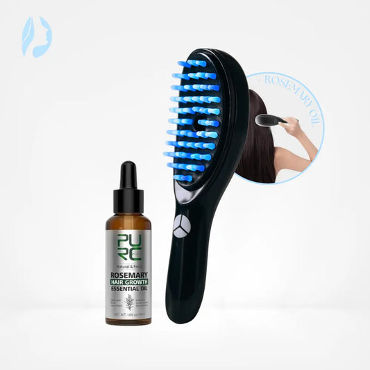 AuraBrush 4-in-1 + Rosemary Scalp Oil – Complete Therapy